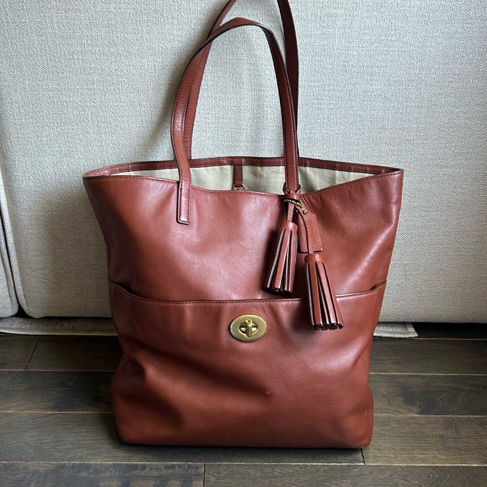 Oversized Coach tote